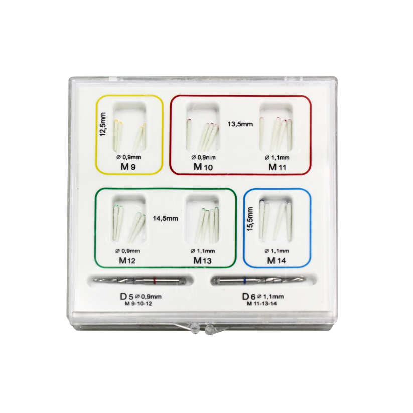 Micropost M kit 19-14 -24 post+2 drills-glass Stein