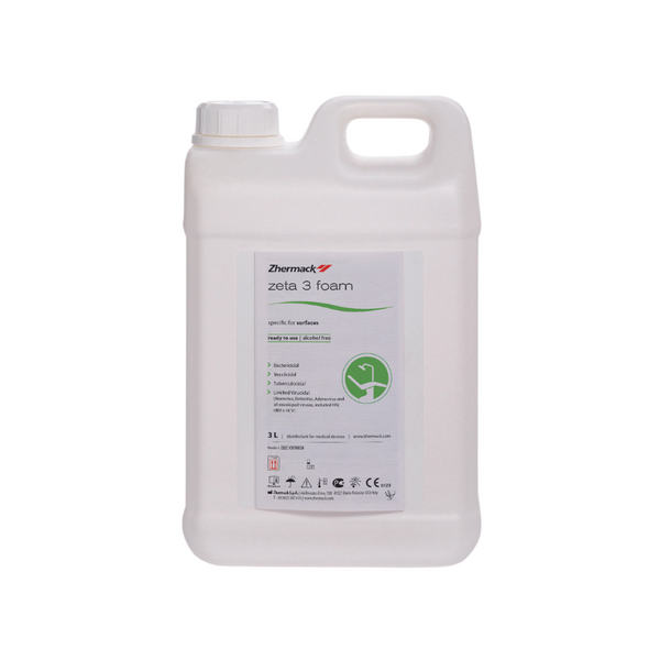Zeta 3 Foam Alcohol Free Refill 3000ml Zeta 3 Foam Alcohol Free Spray 750ml (Disinfectant for Surface) Zhermack