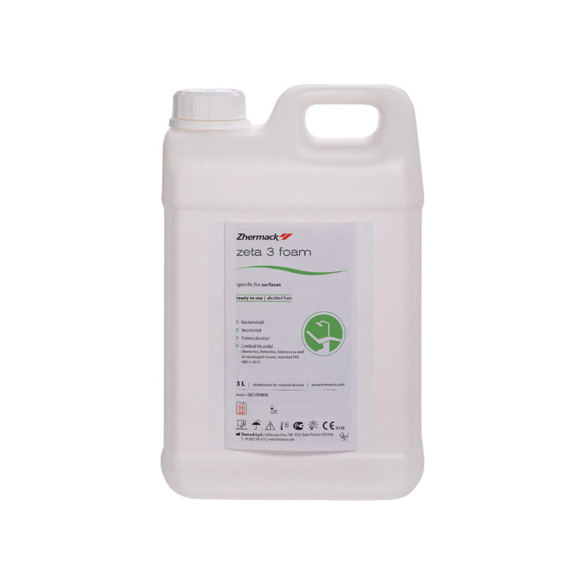 Zeta 3 Foam Alcohol Free Refill 3000ml Zeta 3 Foam Alcohol Free Spray 750ml (Disinfectant for Surface) Zhermack