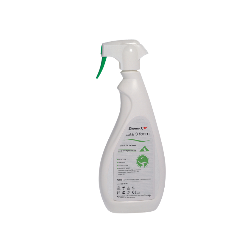 Zeta 3 Foam Alcohol Free Spray 750ml (Disinfectant for Surface) Zhermack