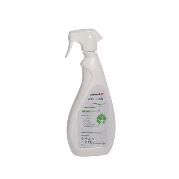 Zeta 3 Soft Classic Alcohol Spray 750ml Zeta 3 Foam Alcohol Free Spray 750ml (Disinfectant for Surface) Zhermack