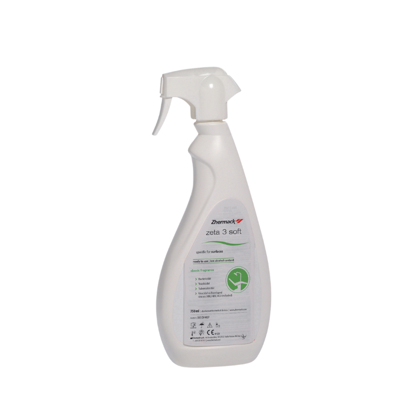 Zeta 3 Soft Classic Alcohol Spray 750ml Zeta 3 Foam Alcohol Free Spray 750ml (Disinfectant for Surface) Zhermack
