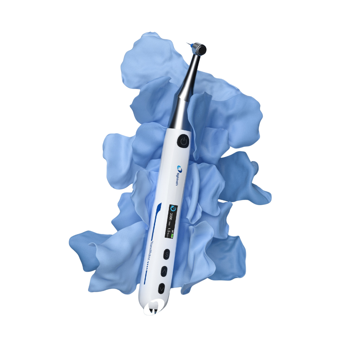 NanoMotor Brushless Endodontic Motor System, Bluetooth Connectivity for Settings Control, Integrated Apex Locator Compatibility (FindPex pairing)